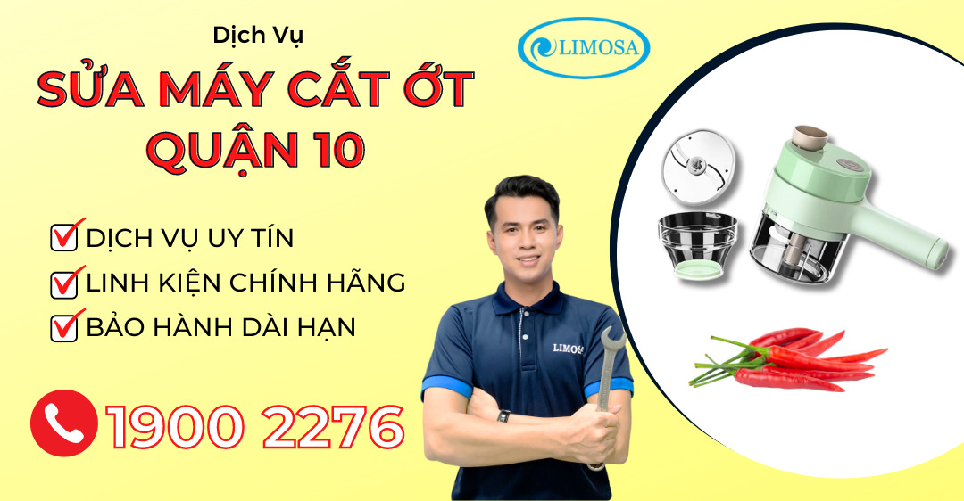 sửa máy cắt ớt quận 10 limosa