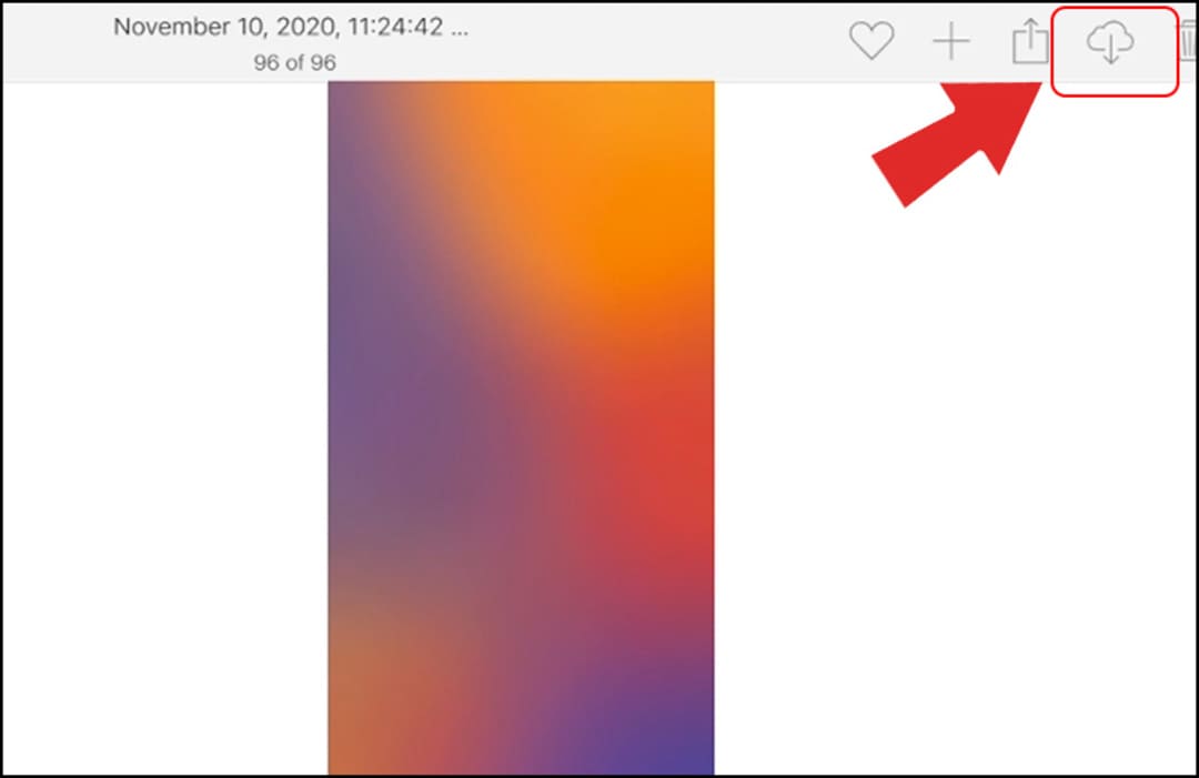 Tải ảnh trên iclould về iphone