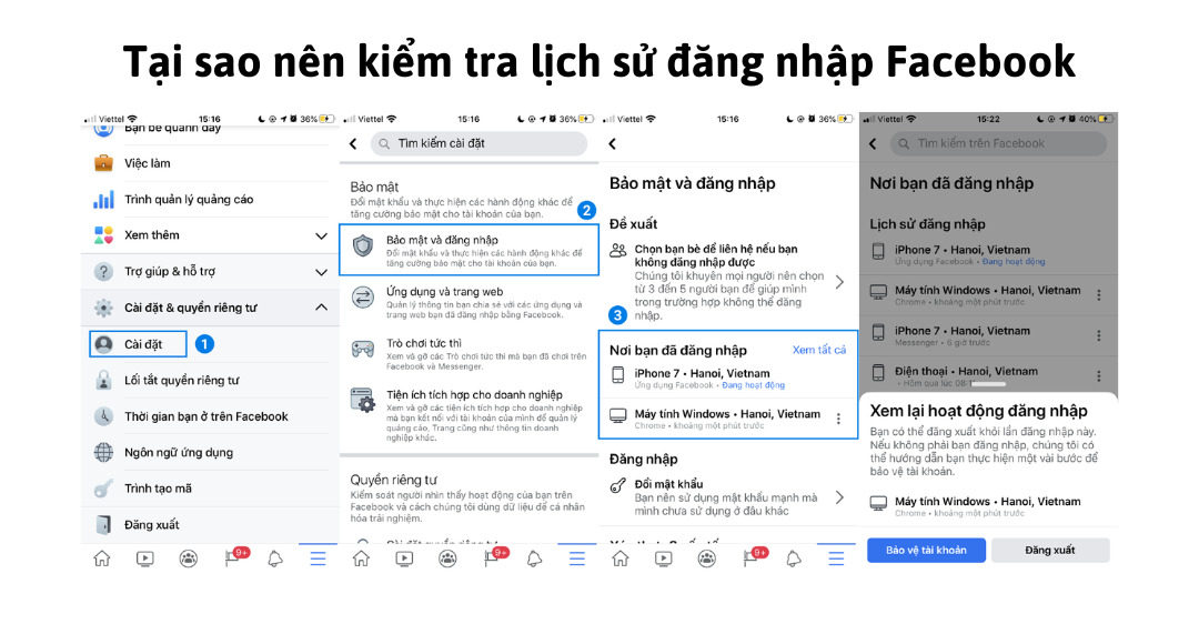 Tại sao kiểm tra lịch sử đăng nhập Facebook quan trọng?