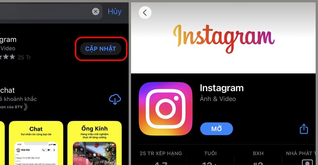 Cách bật tính năng chia sẻ tin trên Instagram lên Facebook