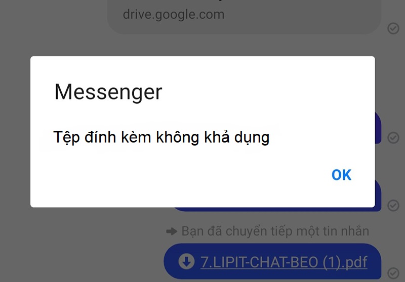 Cách mở file trên Messenger