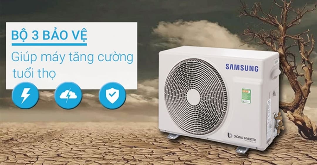 bộ ba bảo vệ máy lạnh samsung