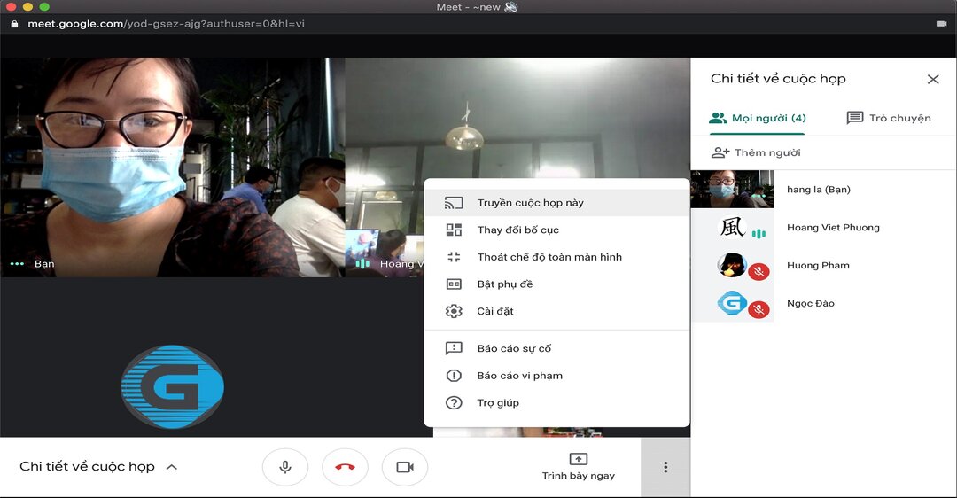 Cách bật phụ đề trên google meet dành cho máy tính