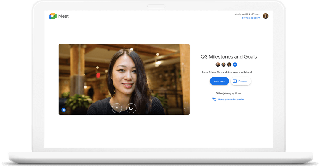 Cách dùng tính năng hỏi đáp Q&A trên google meet trên điện thoại di động