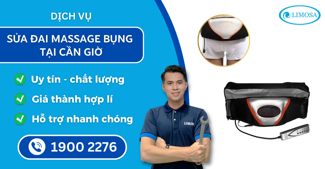 sửa đai massage bụng tại Cần Giờ Limosa