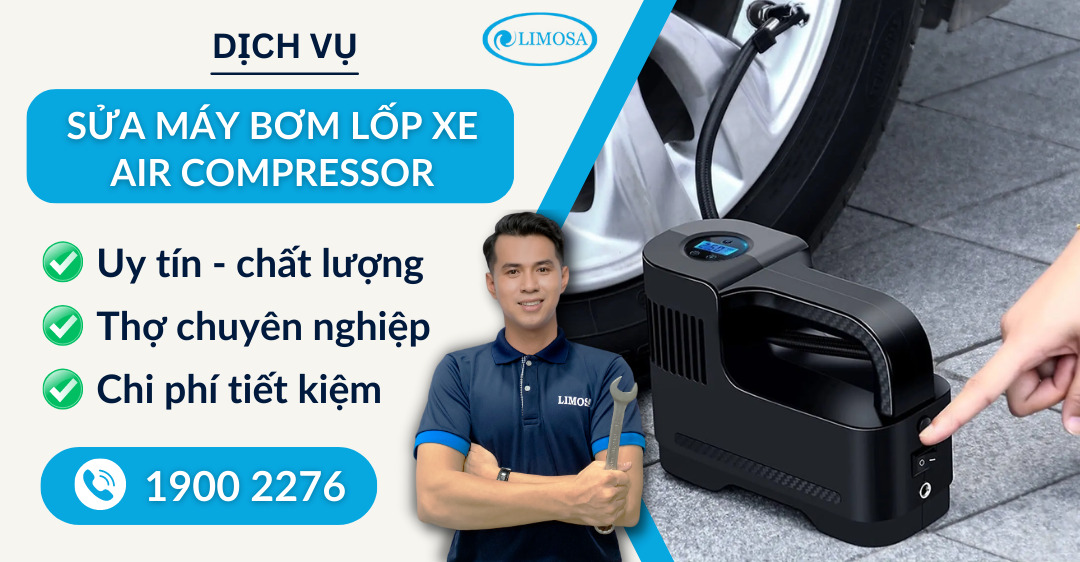 sửa máy bơm lốp xe Air Compressor Limosa