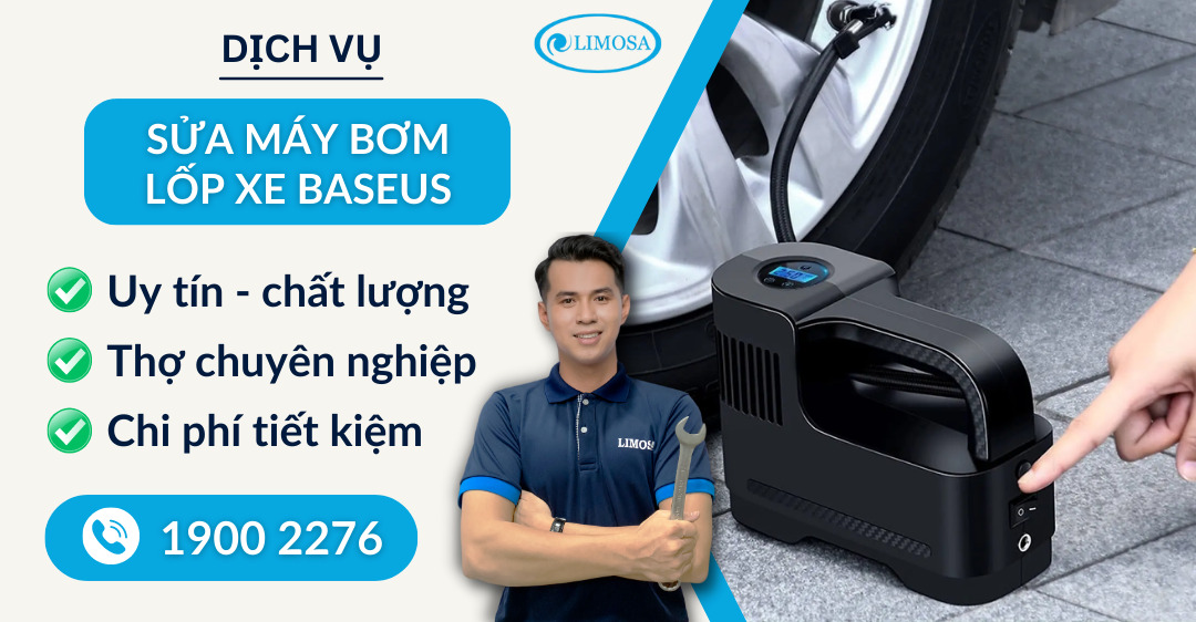 sửa máy bơm lốp xe Baseus Limosa