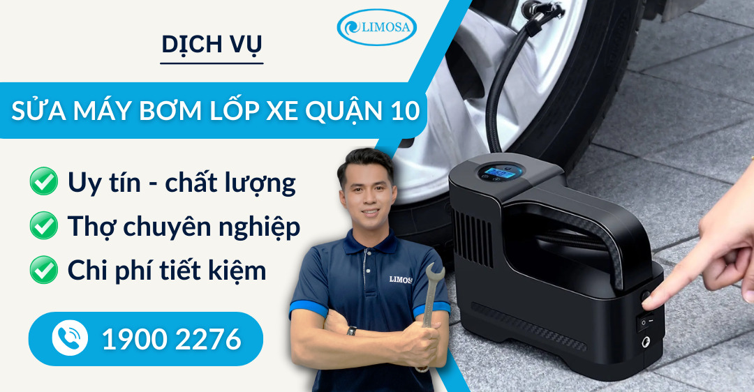 sửa máy bơm lốp xe quận 10 Limosa