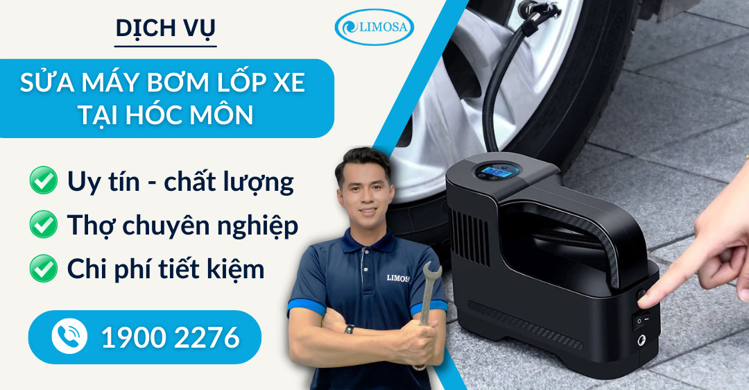 sửa máy bơm lốp xe tại Hóc Môn Limosa
