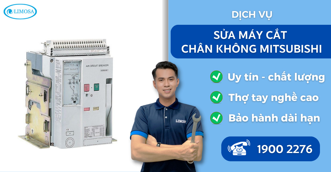 sửa máy cắt chân không Mitsubishi Limosa