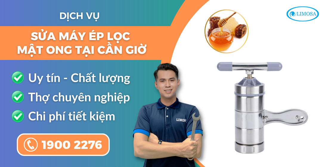 sửa máy ép lọc mật ong tại Cần Giờ Limosa