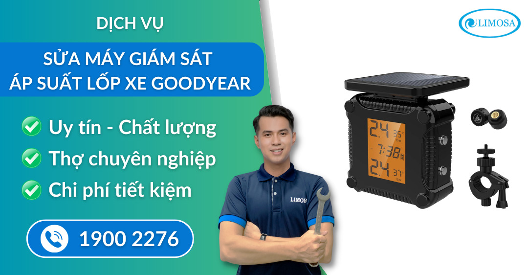 sửa máy giám sát áp suất lốp xe Goodyear Limosa