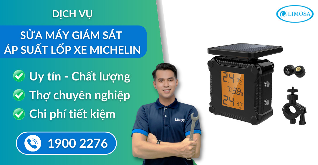sửa máy giám sát áp suất lốp xe Michelin Limosa