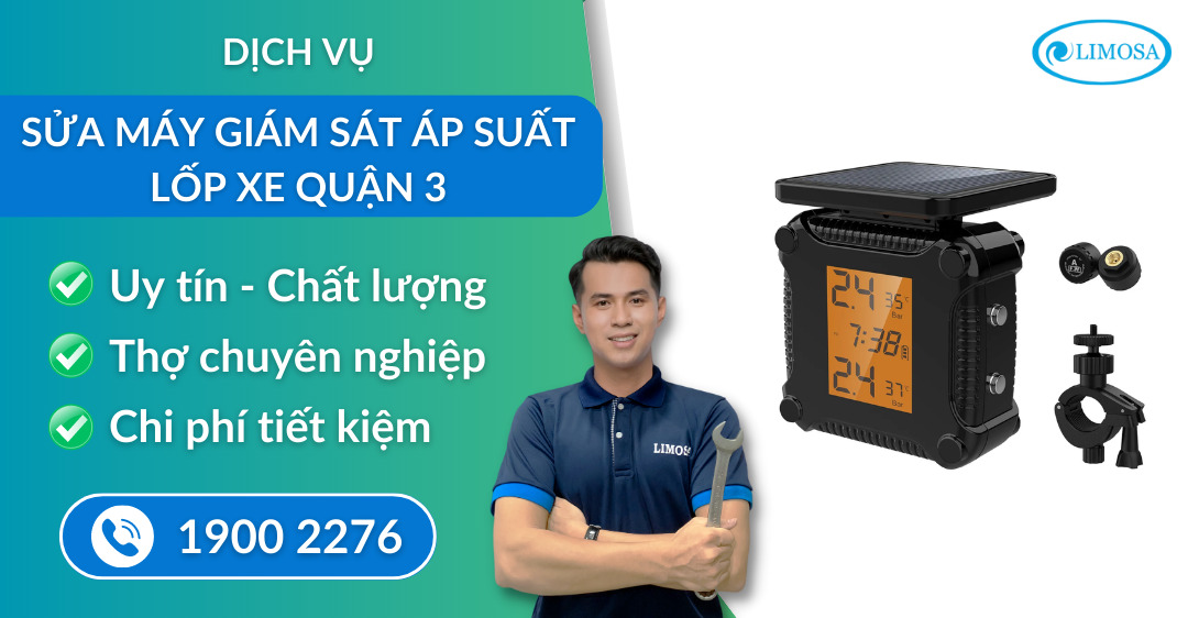 sửa máy giám sát áp suất lốp xe quận 3 Limosa