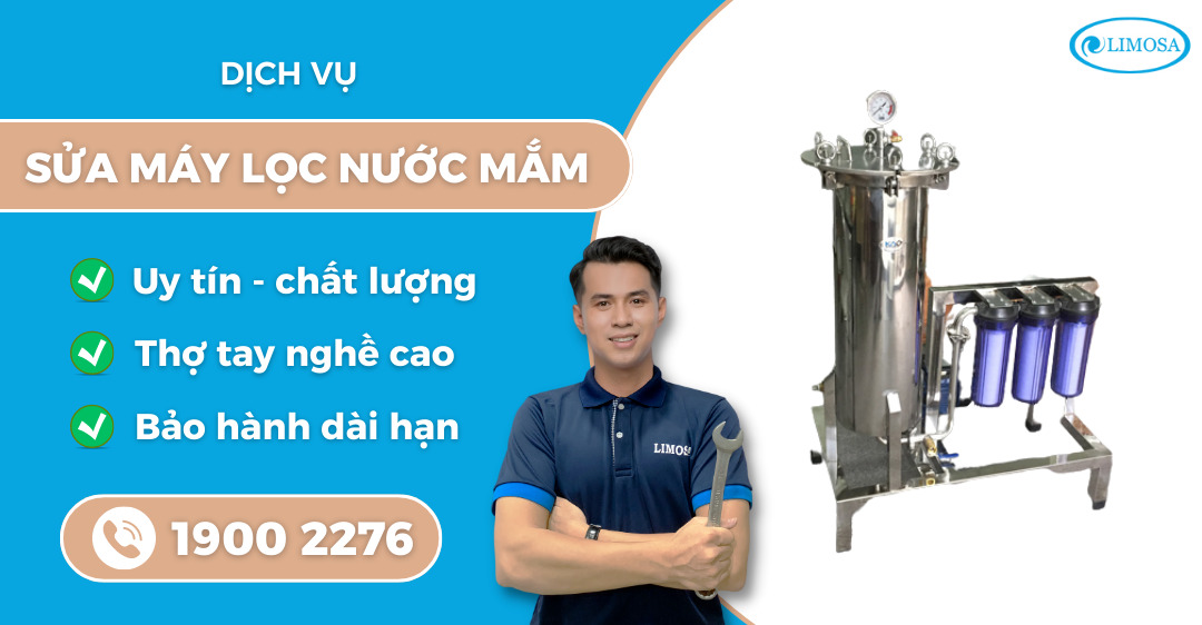 sửa máy lọc nước mắm Limosa
