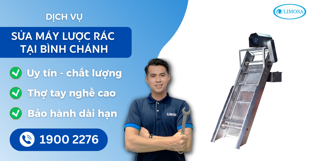 sửa máy lược rác tại Bình Chánh Limosa