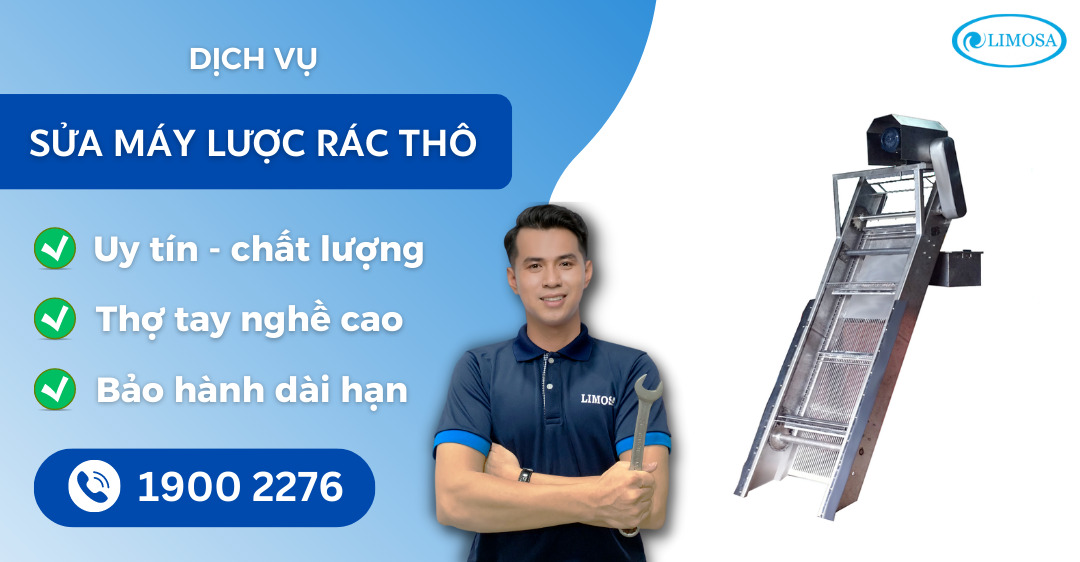 sửa máy lược rác thô Limosa