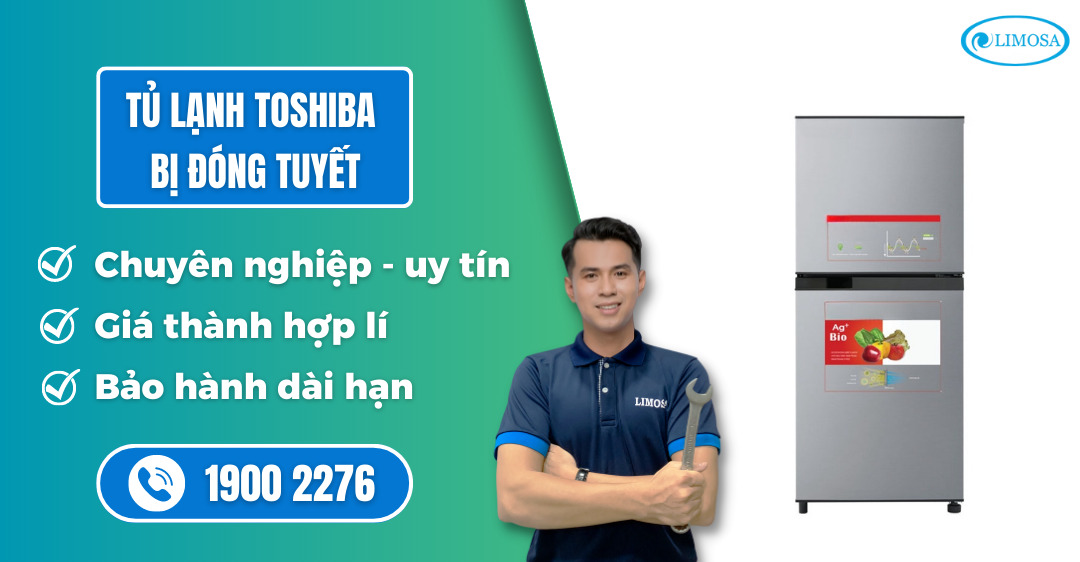 tủ lạnh Toshiba bị đóng tuyết Limosa