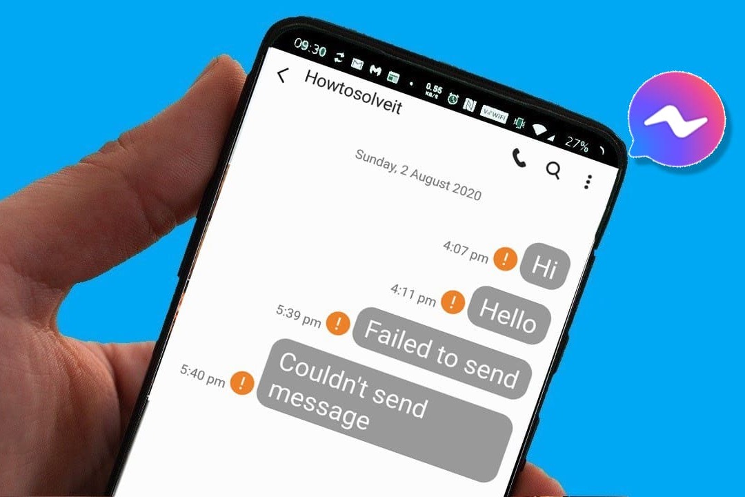 Khắc phục lỗi Messenger không gửi được tin nhắn