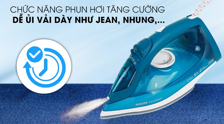 Chức năng phun hơi bàn ủi hơi nước