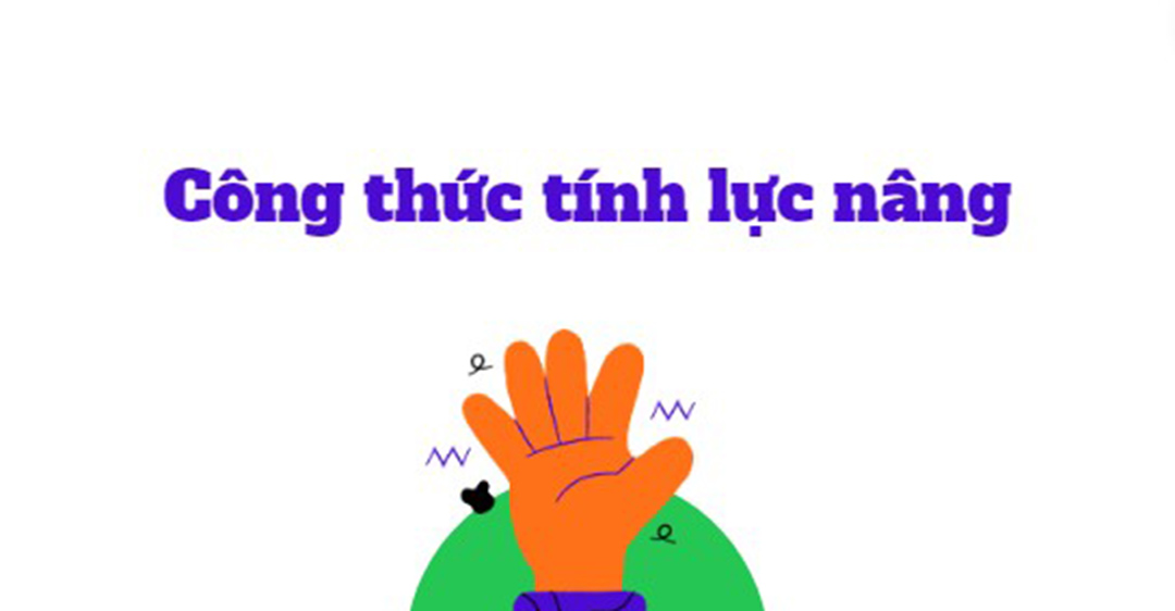 công thức tính lực nâng