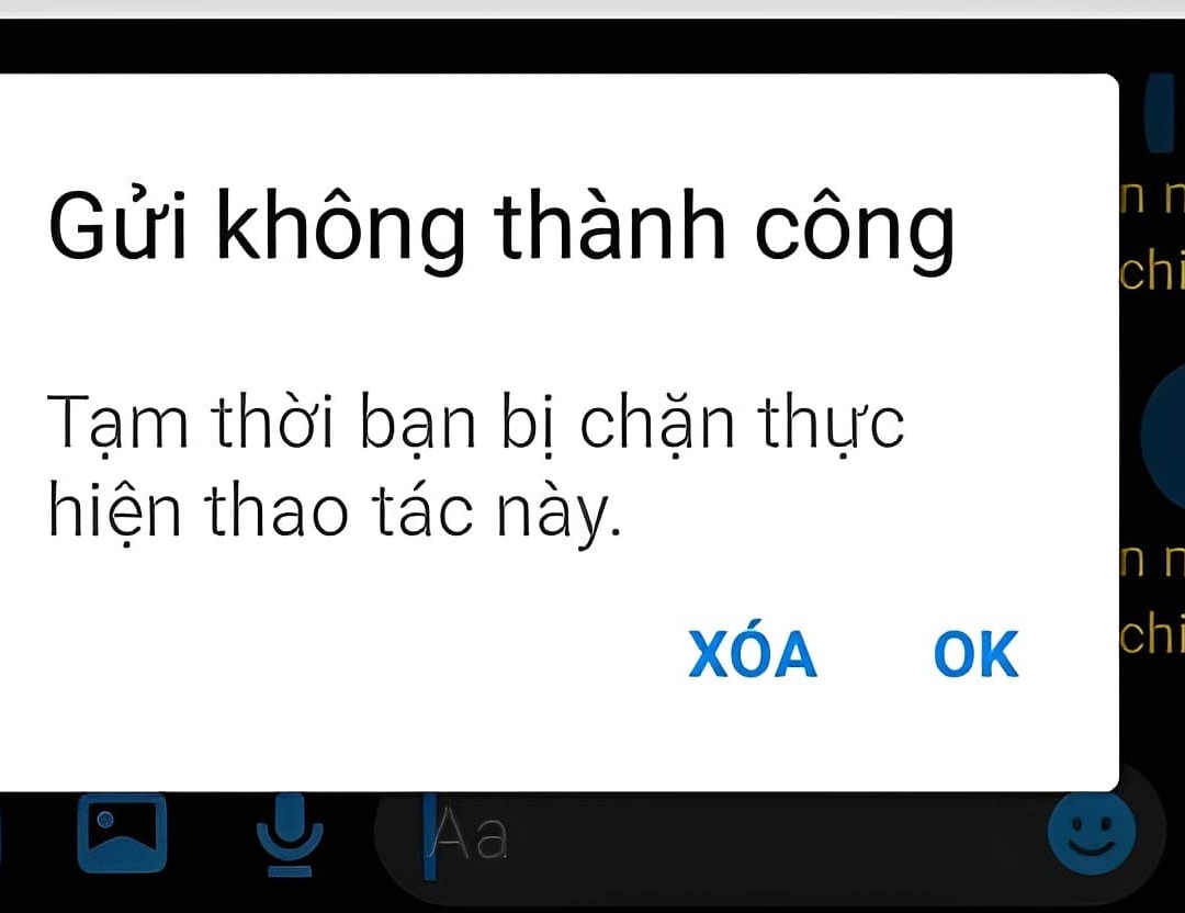 Nguyên nhân gây ra lỗi Messenger không gửi được tin nhắn