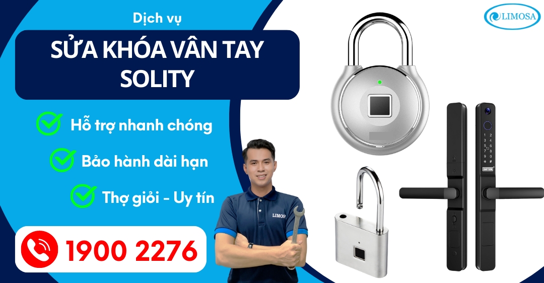 Sửa Khóa Vân Tay Solity Limosa