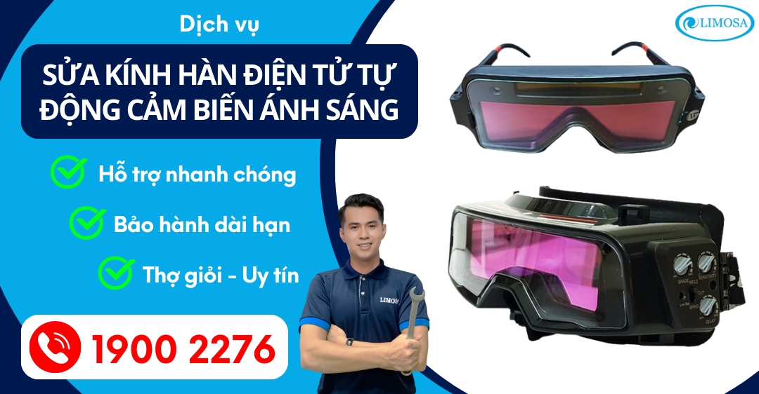 Sửa Kính Hàn Điện Tử Tự Động Cảm Biến Ánh Sáng Limosa