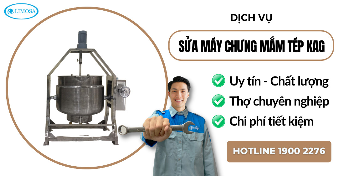 Sửa máy chưng mắm tép KAG Limosa