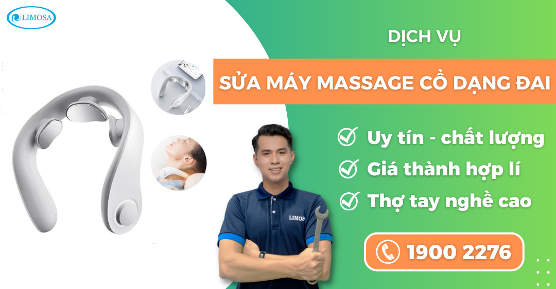 Sửa máy massage cổ dạng đai Limosa