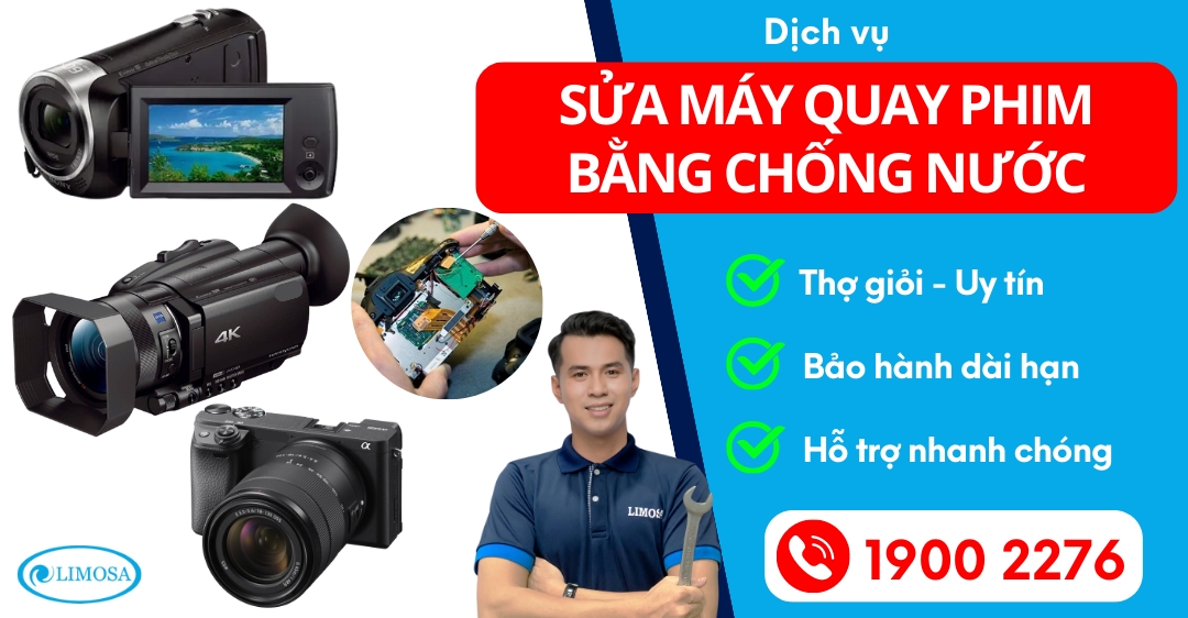 Sửa Máy Quay Phim Bằng Chống Nước Limosa