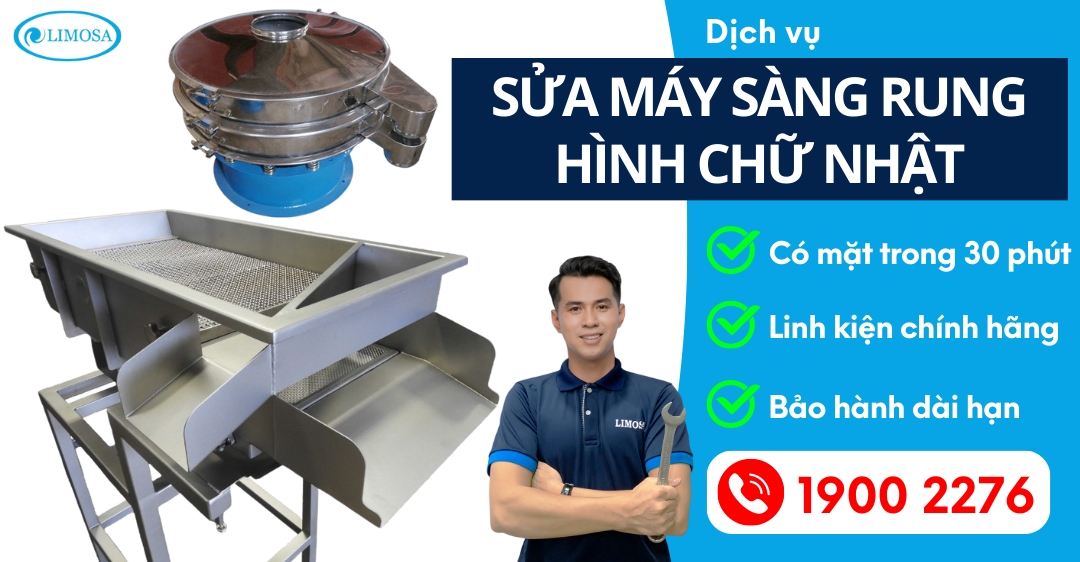 Sửa Máy Sàng Rung Hình Chữ Nhật Limosa