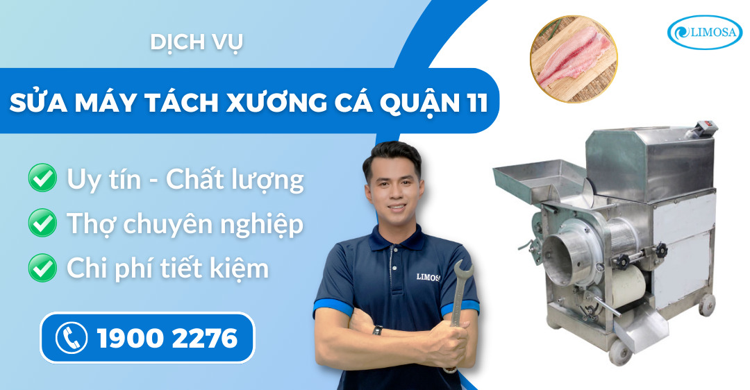 Sửa máy tách xương cá quận 11 Limosa