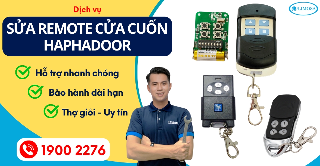 Sửa Remote Cửa Cuốn Haphadoor Limosa