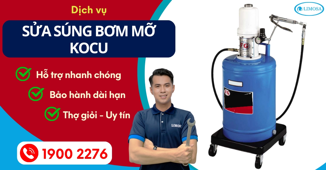 Sửa Súng Bơm Mỡ Kocu Limosa