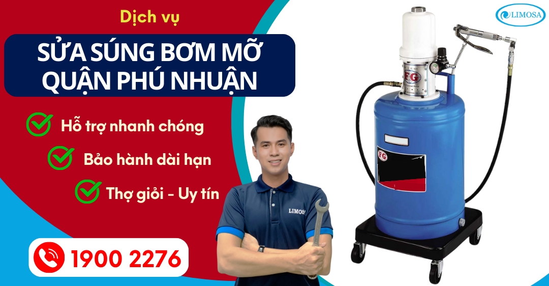 Sửa Súng Bơm Mỡ Quận Phú Nhuận Limosa