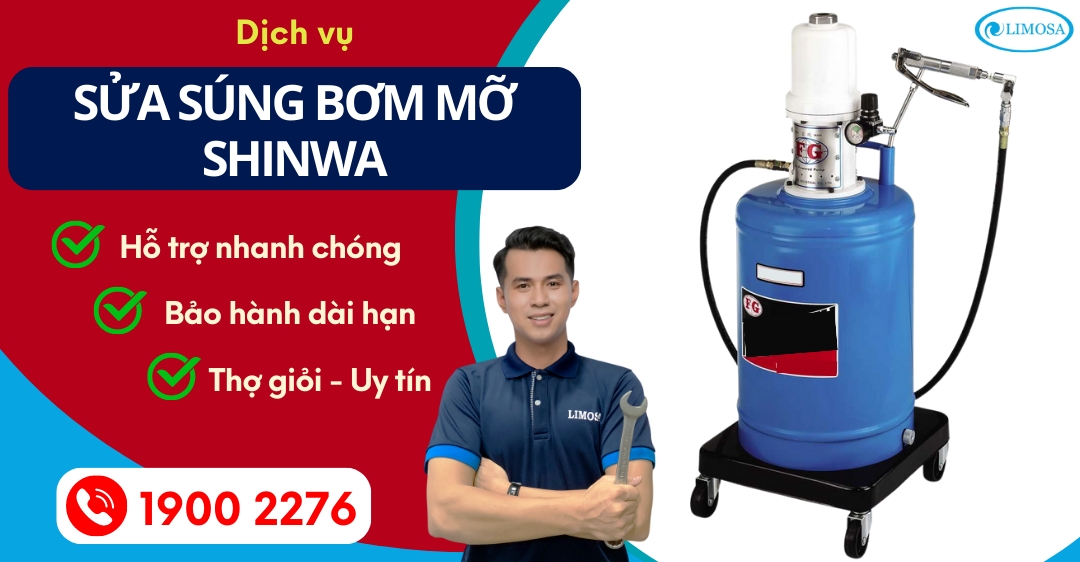 Sửa Súng Bơm Mỡ Shinwa Limosa