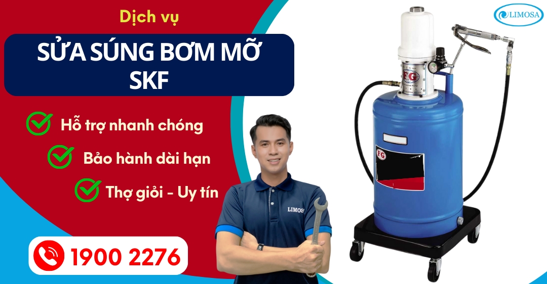 Sửa Súng Bơm Mỡ Skf Limosa