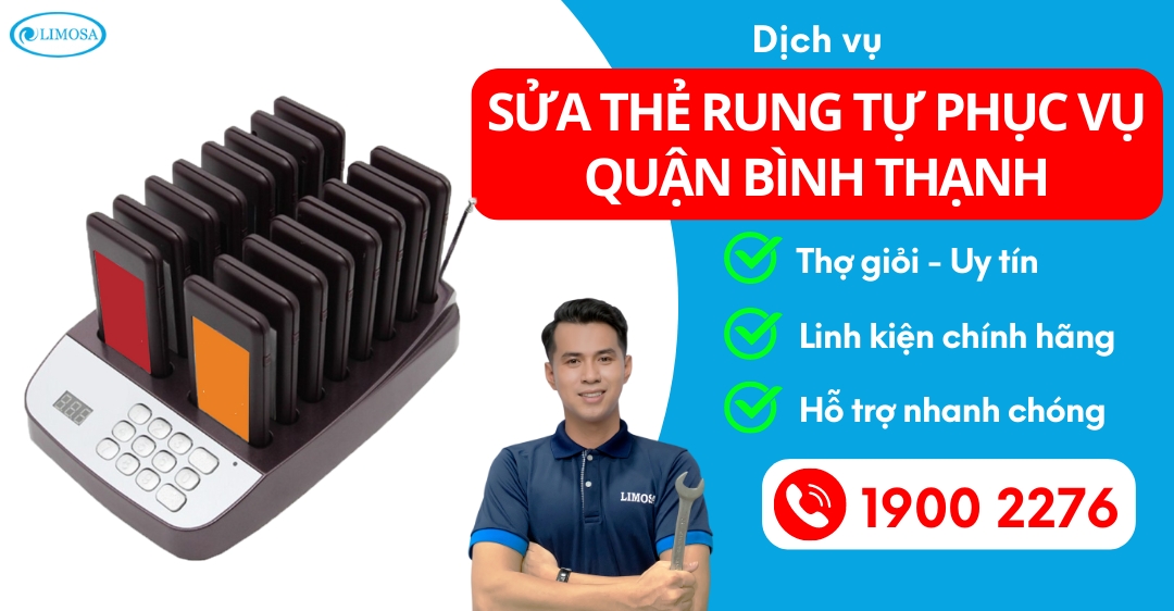 Sửa Thẻ Rung Tự Phục Vụ Quận Bình Thạnh Limosa