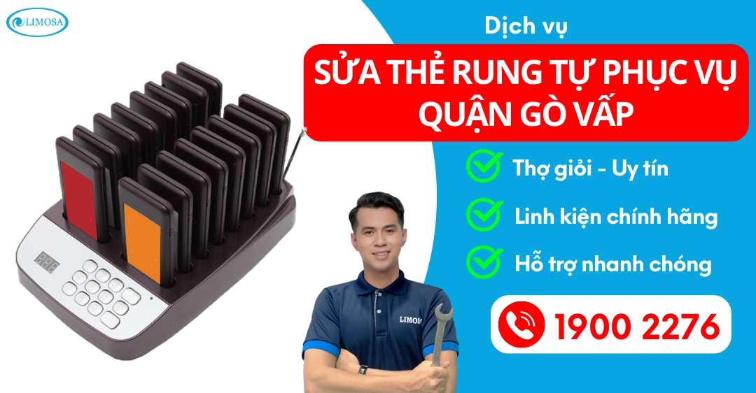 Sửa Thẻ Rung Tự Phục Vụ Quận Gò Vấp Limosa