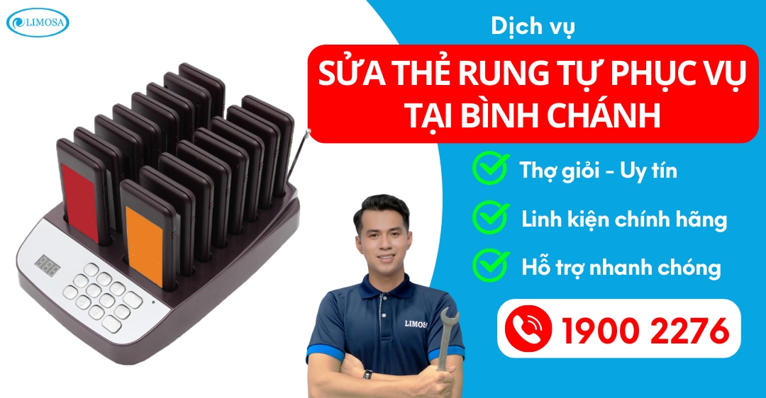 Sửa Thẻ Rung Tự Phục Vụ Tại Bình Chánh Limosa