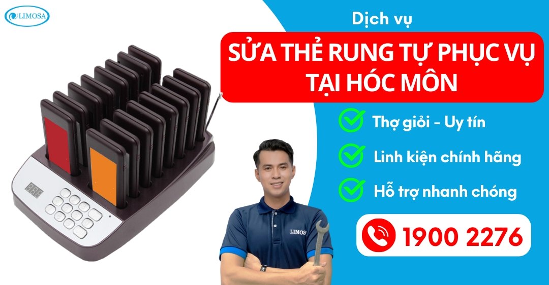 Sửa Thẻ Rung Tự Phục Vụ Tại Hóc Môn Limosa