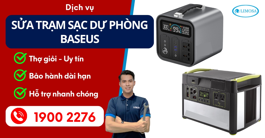 Sửa Trạm Sạc Dự Phòng Baseus Limosa