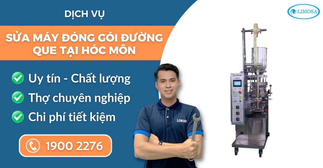 Sửa máy đóng gói đường que tại Hóc Môn Limosa