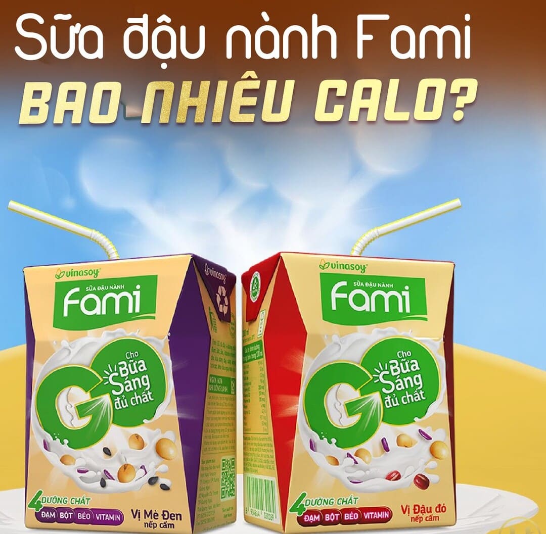 sữa đậu nành fami bao nhiêu calo