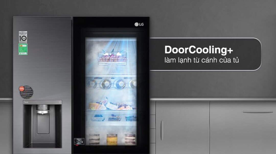 Các dòng tủ lạnh LG sở hữu công nghệ DoorCooling
