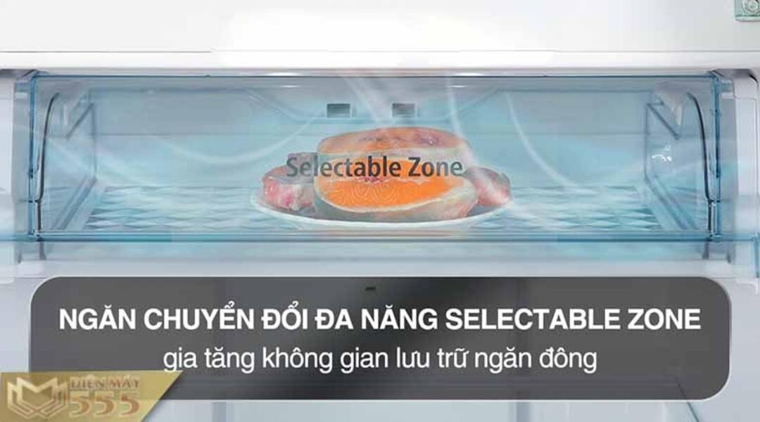 Cách sử dụng Ngăn chuyển đổi đa năng Selectable Zone trên tủ lạnh Hitachi