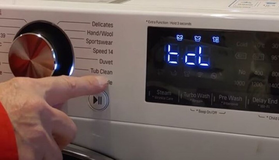 Chi tiết cách sử dụng chế độ Tub Clean máy giặt LG