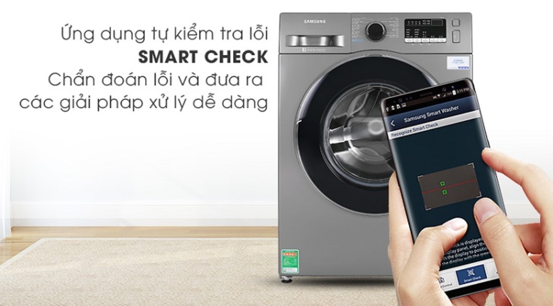 Lợi ích của việc sử dụng chức năng Smart Check trên máy giặt Samsung