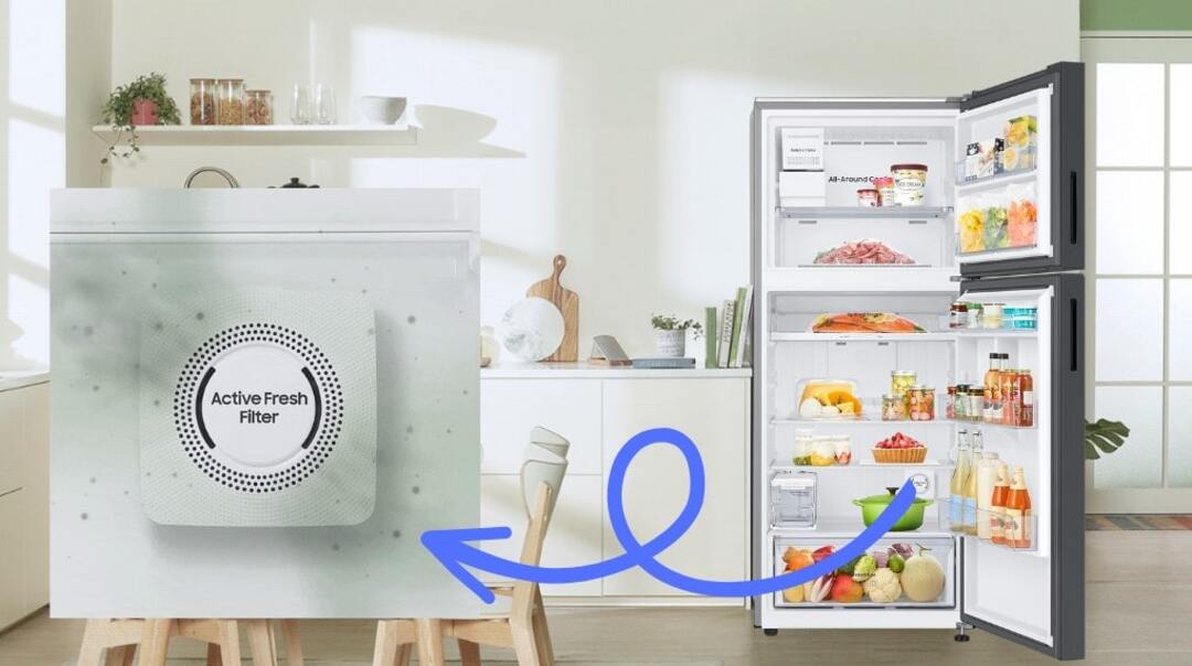 Thực phẩm được giữ gìn vệ sinh an toàn với công nghệ Active Fresh Filter và bộ lọc than hoạt tính